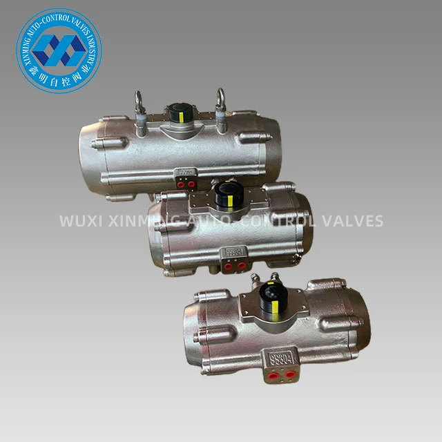 Rak Pneumatik Stainless Steel Dan Aktuator Pinion 90 Derajat