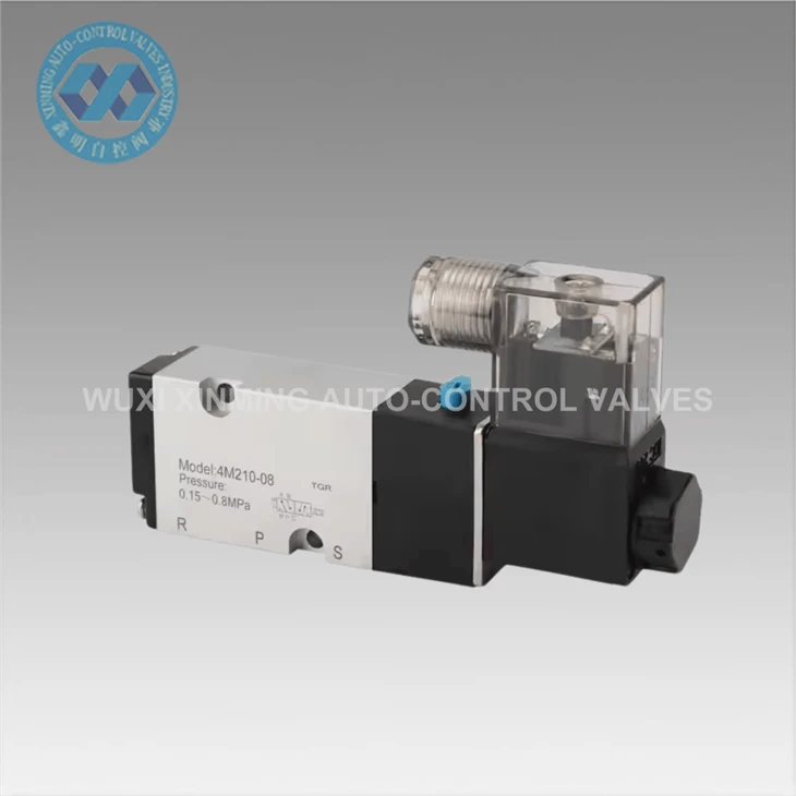 2- way 5- port valve solenoid pneumatik tekanan tinggi (0-10 MPa)