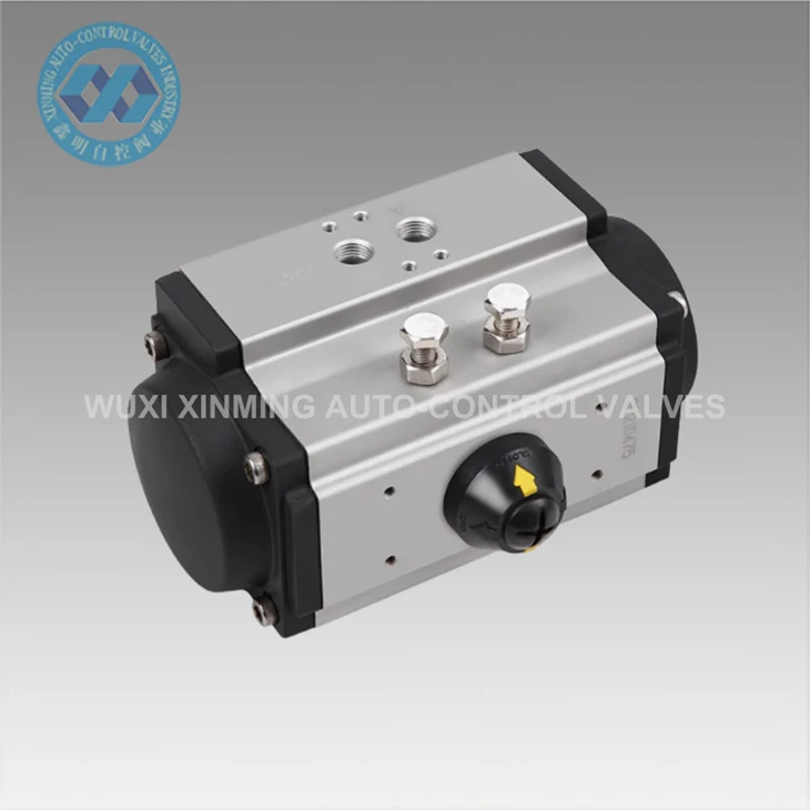 90 Derajat Rotary Double Acting Pneumatic Valve Actuator, akting akting tunggal aktuator pneumatik