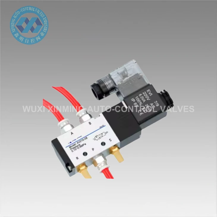 Aluminium Aluminium Pneumatic Solenoid Valve 52 AC220V 110V