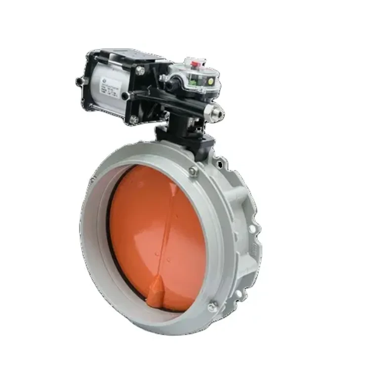 Pneumatic Dust Aluminum Butterfly Valve