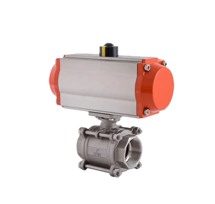 NPT Thread Pneumatic Actuated Ball Valve|CE/ATEX Bersertifikat
