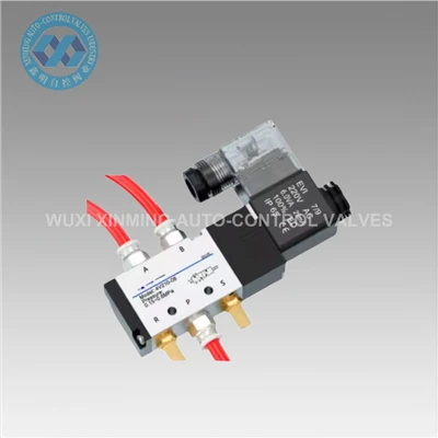 Aluminium Aluminium Pneumatic Solenoid Valve 52 AC220V 110V