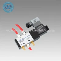Aluminium Aluminium Pneumatic Solenoid Valve 52 AC220V 110V