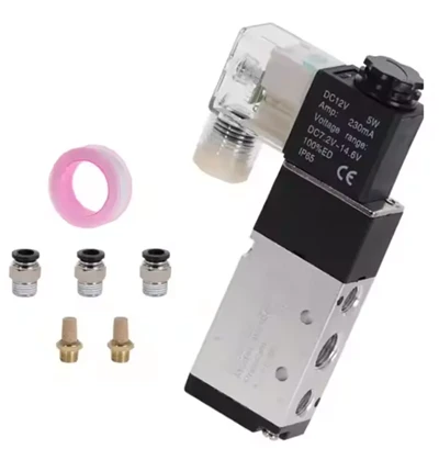 Katup solenoid pneumatik 5 arah 2- Posisi kontrol udara 12v 24v