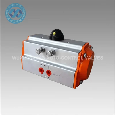 Actuator Udara Turn Quarter untuk Bola/Katup Butterfly Acting Double Pneumatic Rotary Actuator
