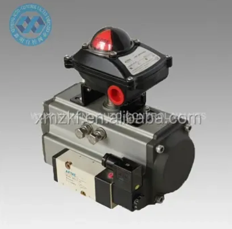 Katup aktuator silinder pneumatik airtac dengan indikator posisi aktuator dan katup solenoid Airtac